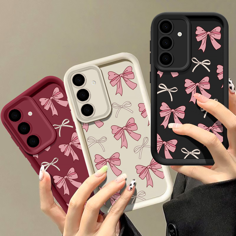 Samsung Galaxy A55 - Vlinderdas Siliconen Hoesje voor Samsung Galaxy