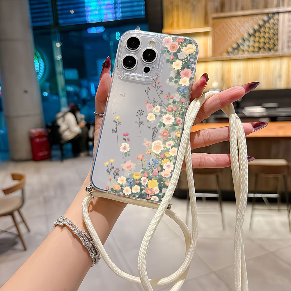Apple Iphone 15 Pro Max - Crossbody lanyard telefoonhoesje voor iPhone 17