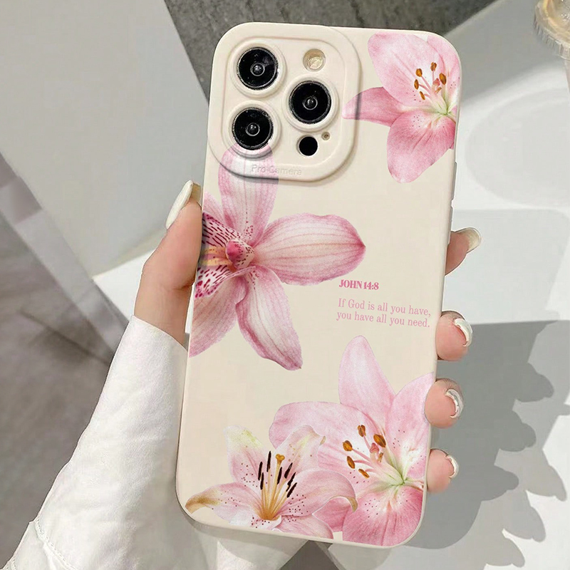 Blauwe bloemenprint siliconen  - Samsung Galaxy A55 recensie en prijs