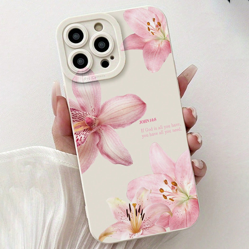Blauwe bloemenprint siliconen  - Samsung Galaxy A55 recensie en prijs