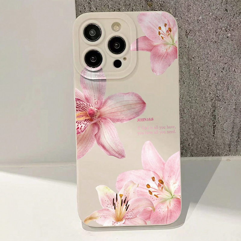 Blauwe bloemenprint siliconen  - Samsung Galaxy A55 recensie en prijs