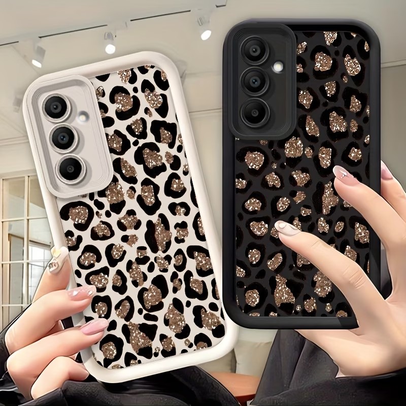 Glitter luipaardprint silicone - Samsung Galaxy A55 recensie en prijs